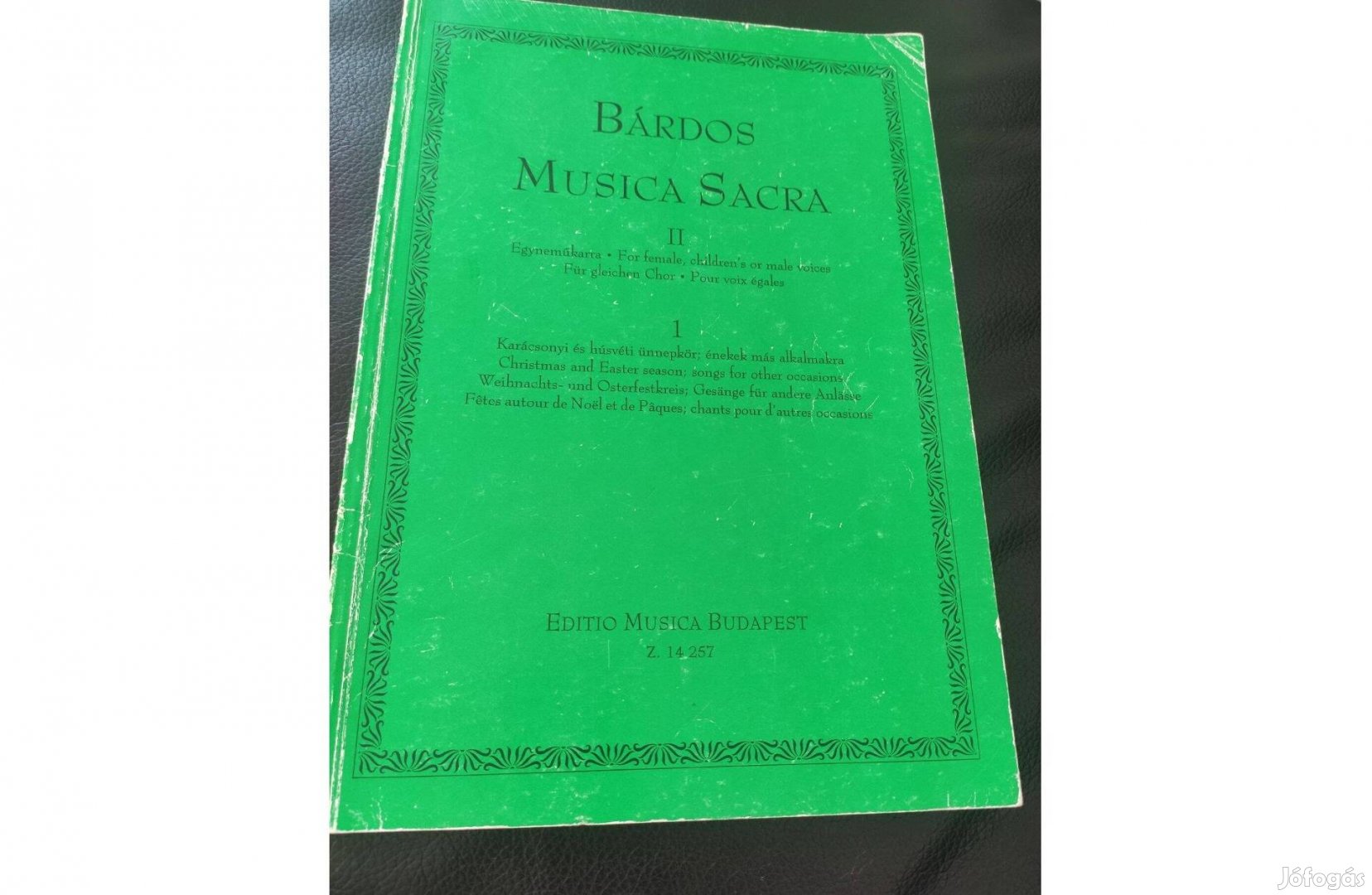 Bárdos : Musica Sacra II/ 1 Egyneműkarra