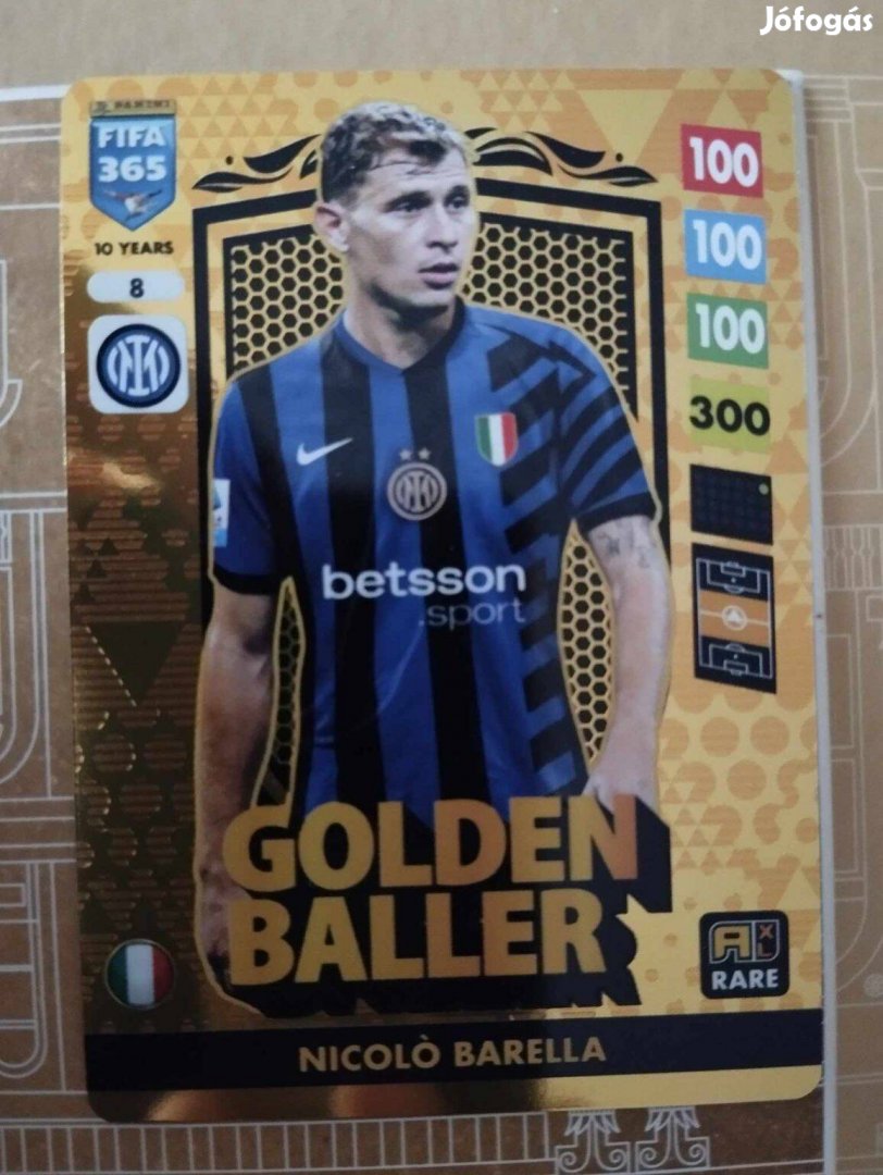 Barella Internazionale FIFA 365 2025 Golden Baller Top Master kártya