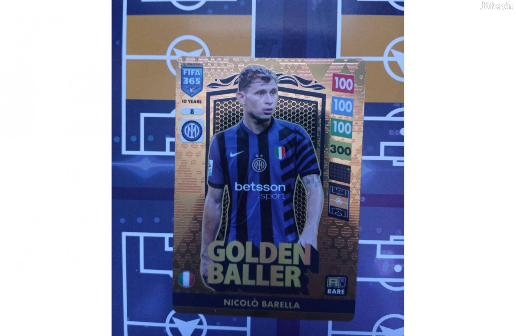 Barella (Inter) Panini Fifa 365 2025 Golden Baller Top Master kártya