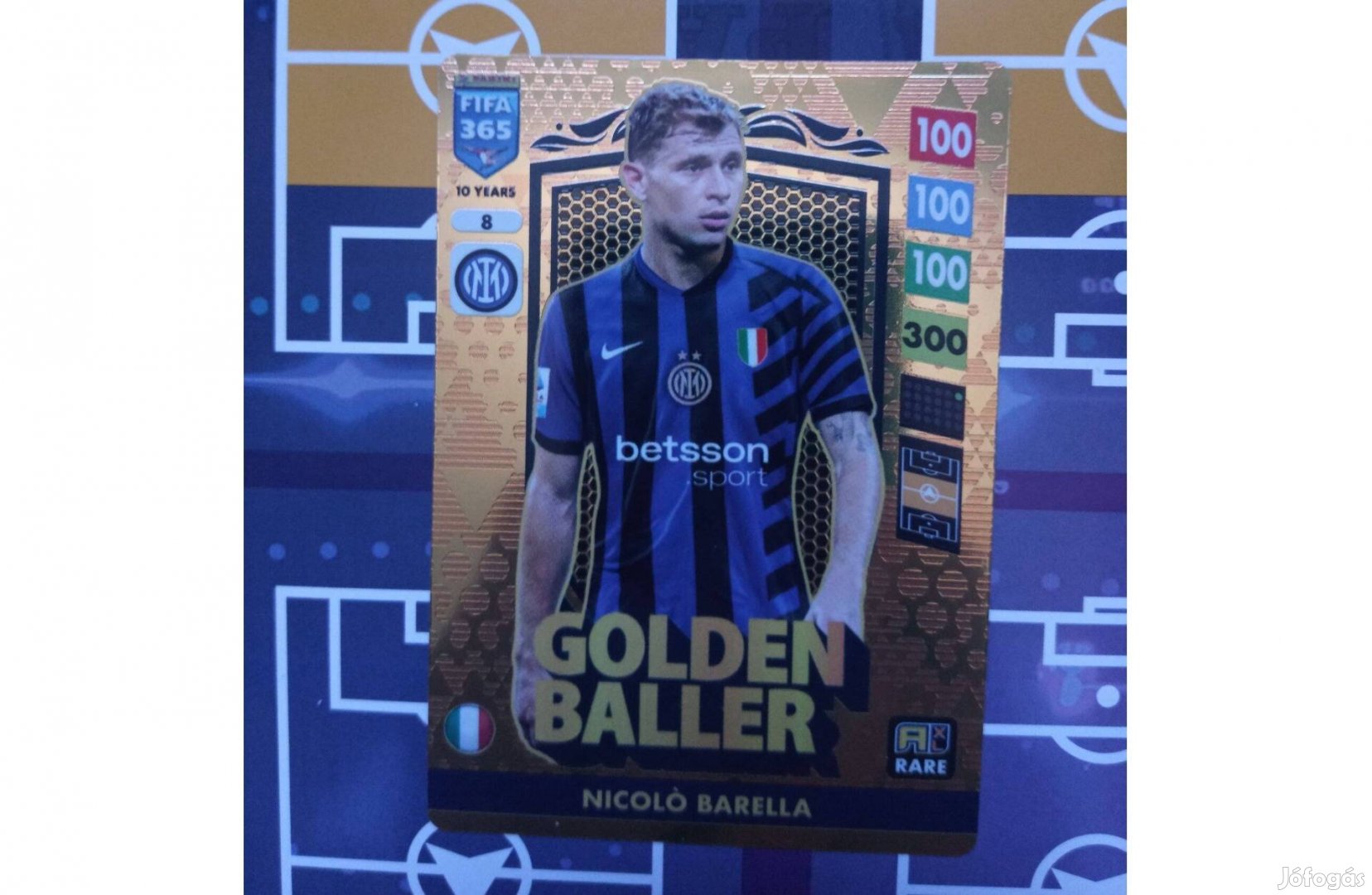Barella Inter Panini Fifa 365 2025 Golden Baller kártya