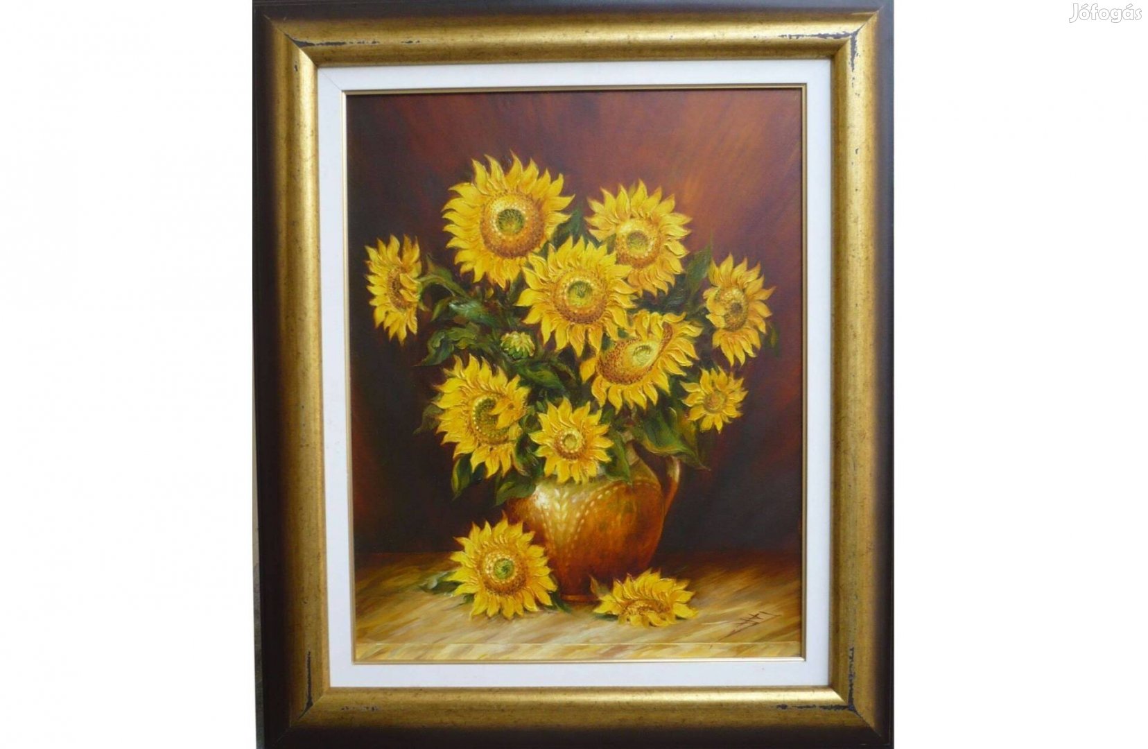 Barkóczi József Napraforgók. 50x40 cm