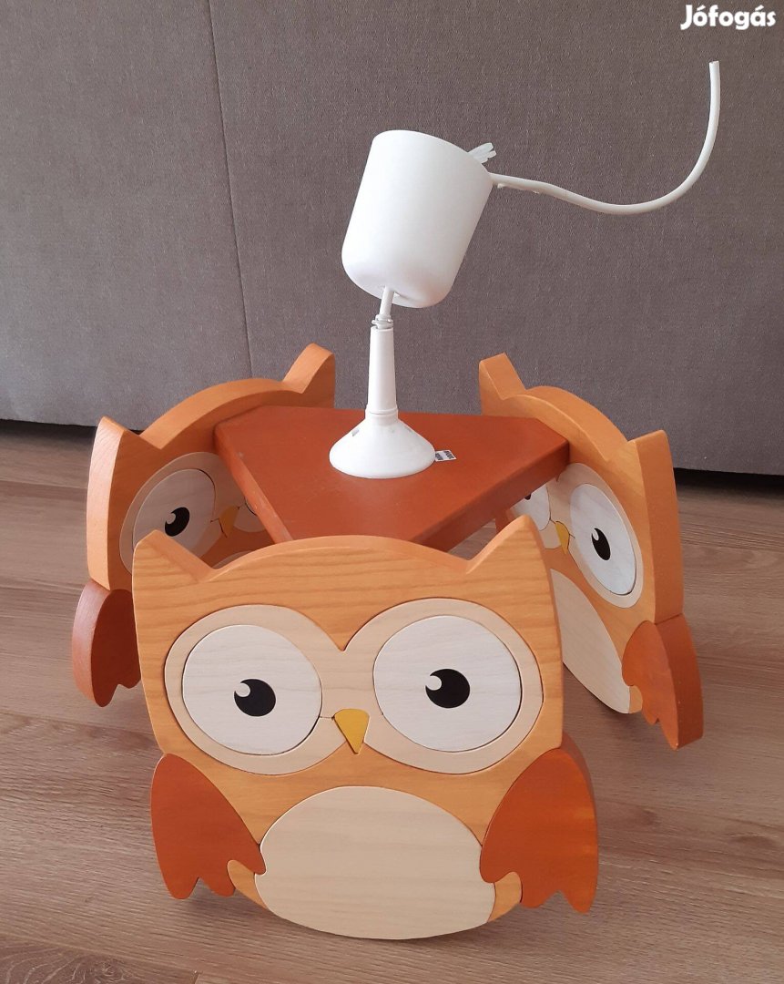 Barna bagoly csillár, hibátlan állapot