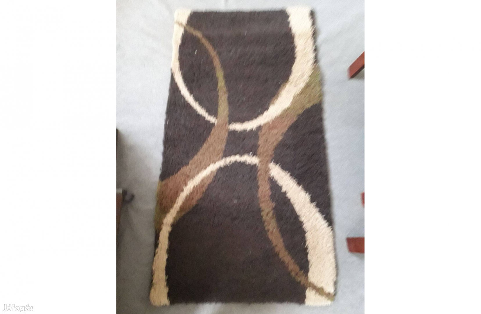 Barna/drapp szőnyeg 150x75 cm