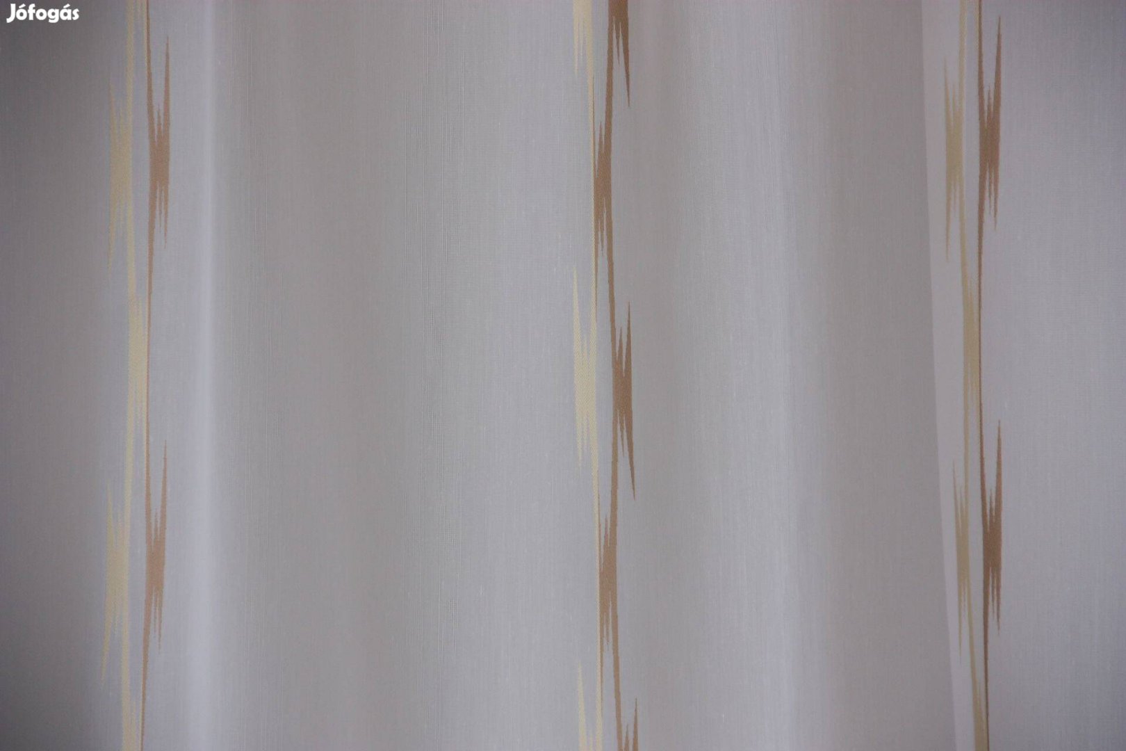 Barna nyírt mintás új függöny Ólomzsinórral 10m x 300 cm