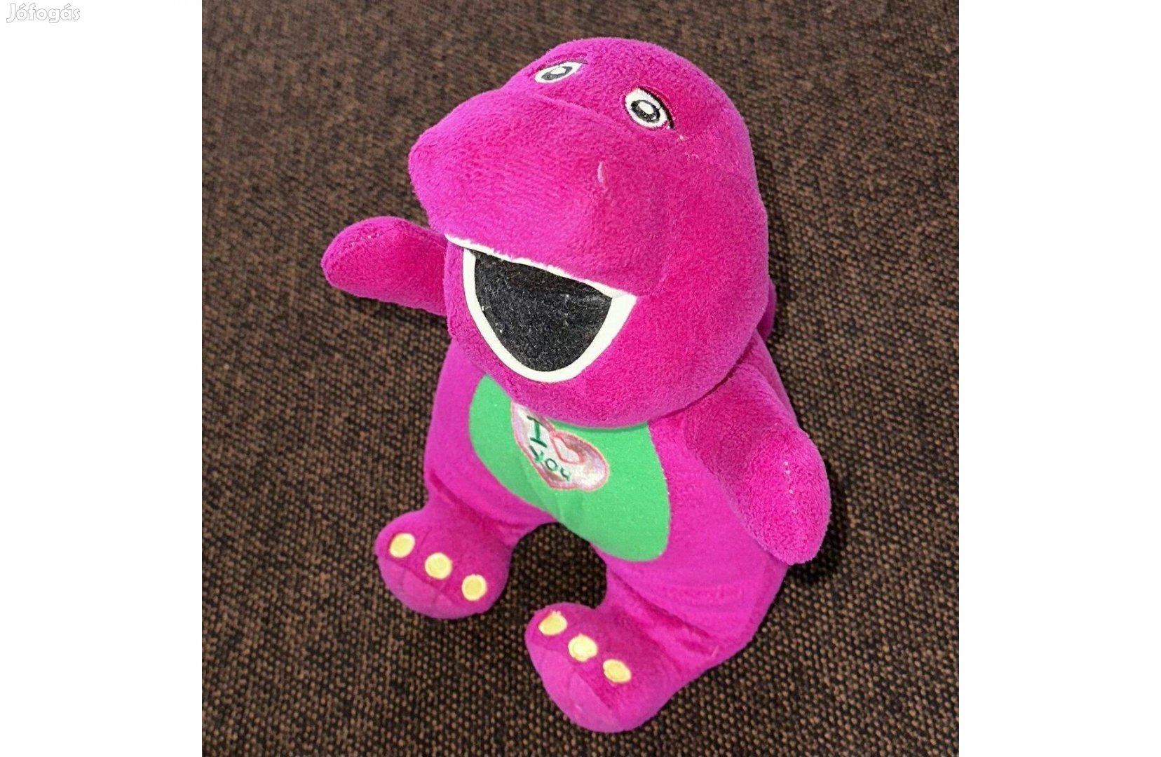 Barney plüss dinó - 25 cm dinoszaurusz plüssfigura