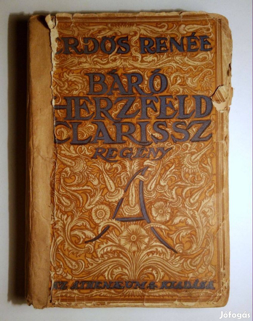 Báró Herzfeld Clarissz (Erdős Renée) 1926 (sérült,viseltes) 8kép+tarta