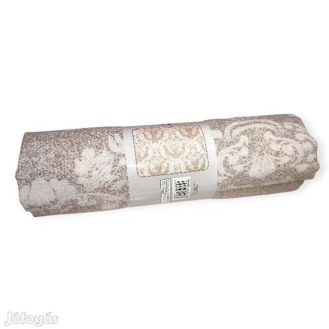 Barokk mintás nyári terítő bézs színben 180x140 cm