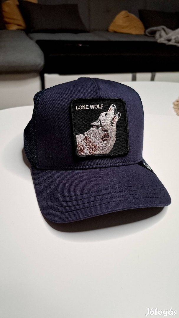 Baseball sapka Goorin Bros. Wolf Navy Blue Trucker Hat