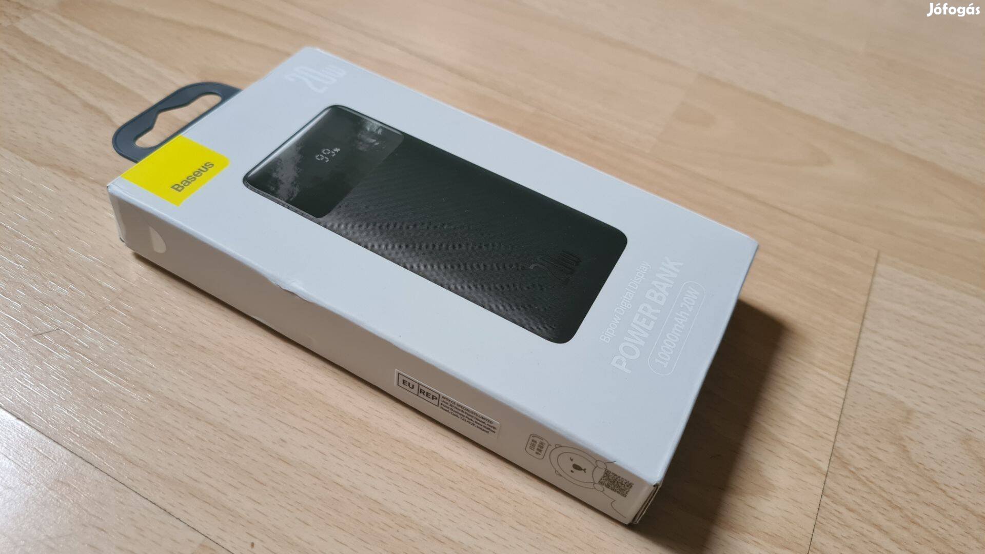 Baseus Bipow Powerbank 10000mAh, 20W, fekete
