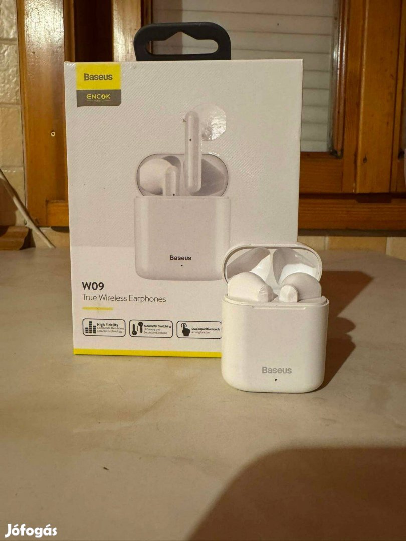 Baseus Encok W09 vezeték nélküli bluetooth - fehér , Fülhallgató eladó