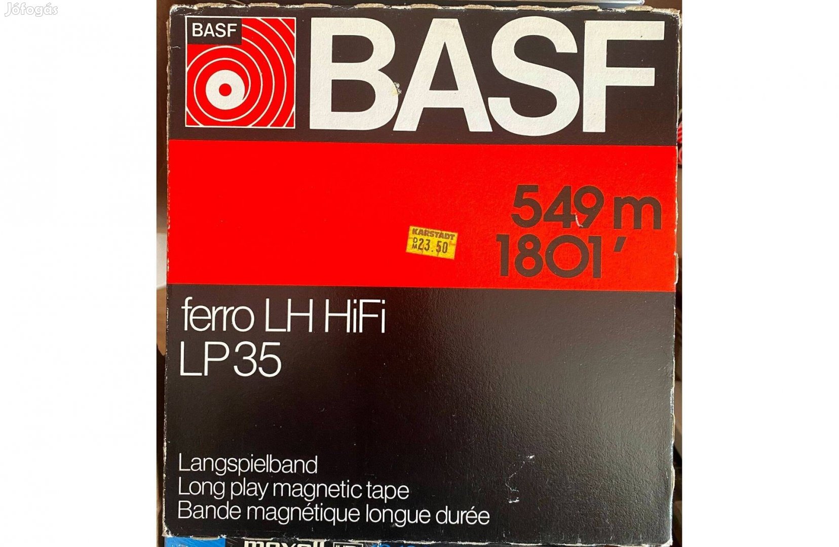 Basf LP35 orsós magnó szalag bontatlan állapotban 18cm