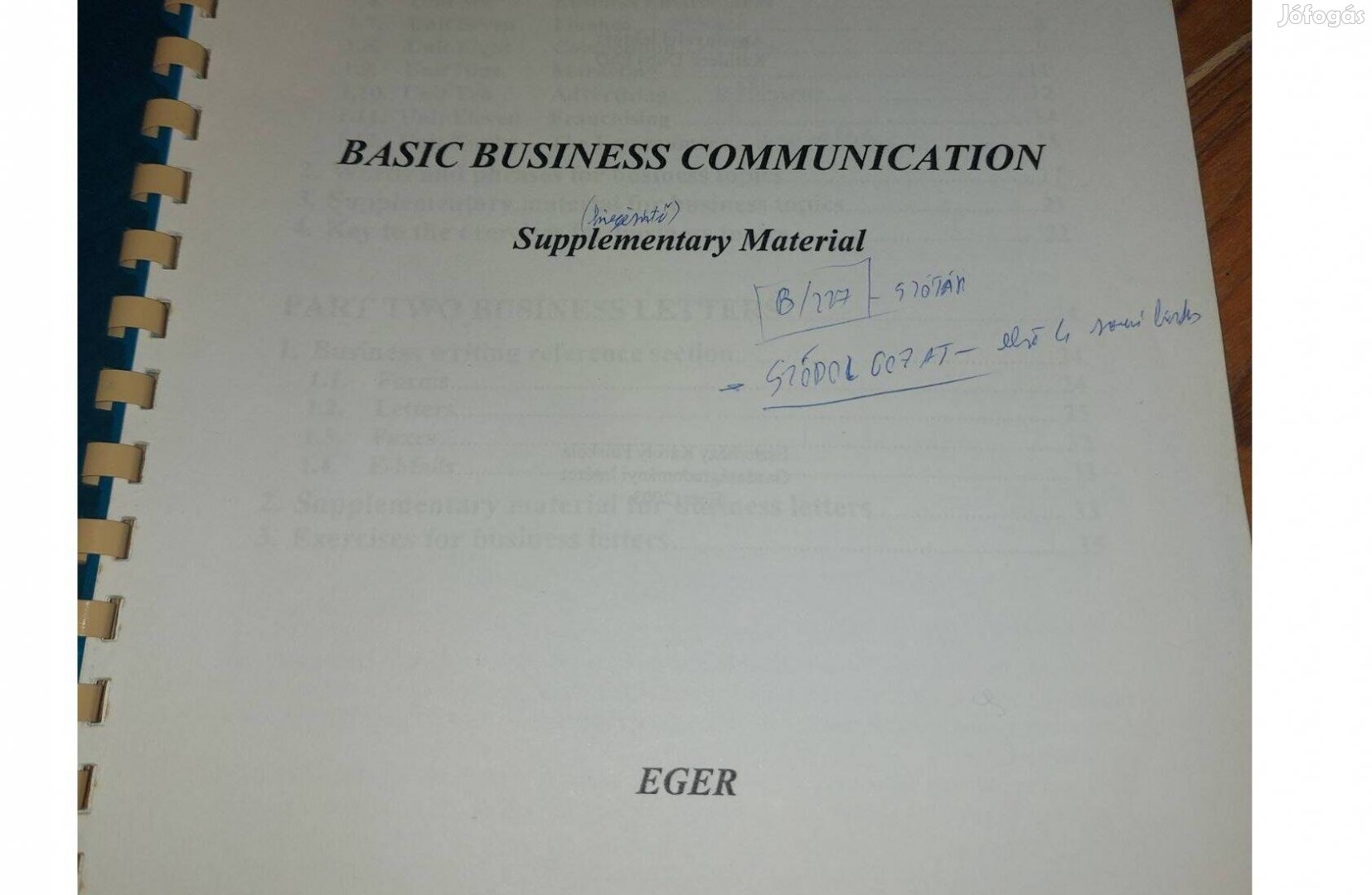 Basic Business Communication Supplementary Material 1900Ft Eger