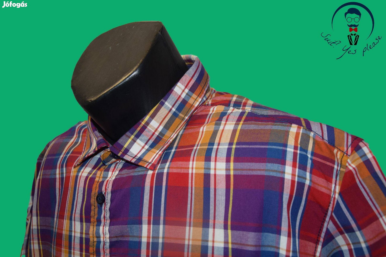 Basics rövid ujjú férfi ing (méret:46-2XL)