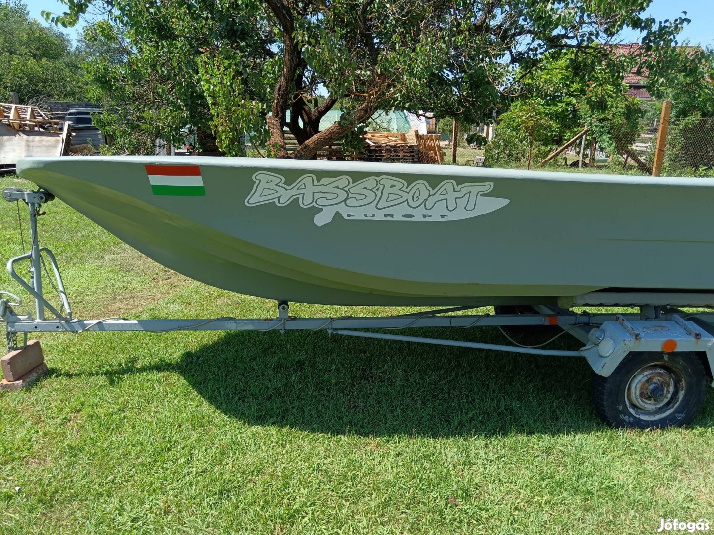 Bassboat 450x170 es csónak sólyakocsival