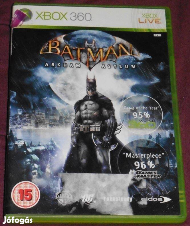 Batman 1. - Arkham Asylum Gyári Xbox 360 Játék akár féláron