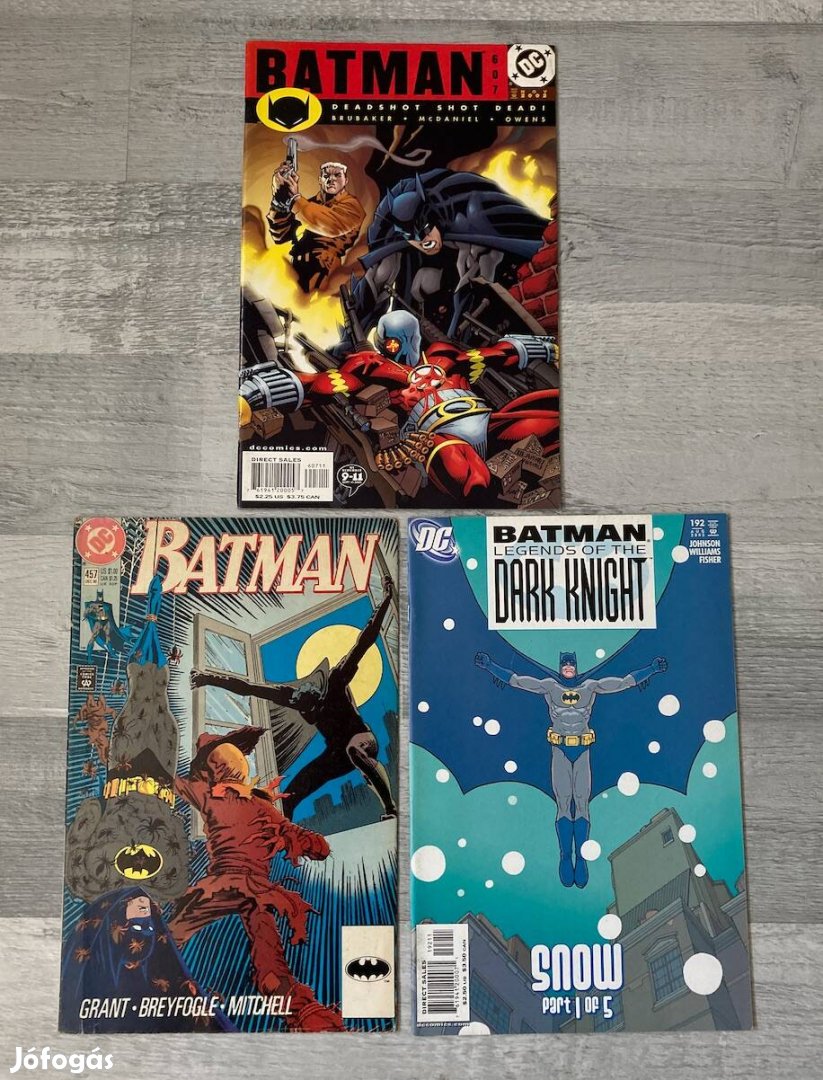 Batman Angol Képregények 3 db (1990-2005)