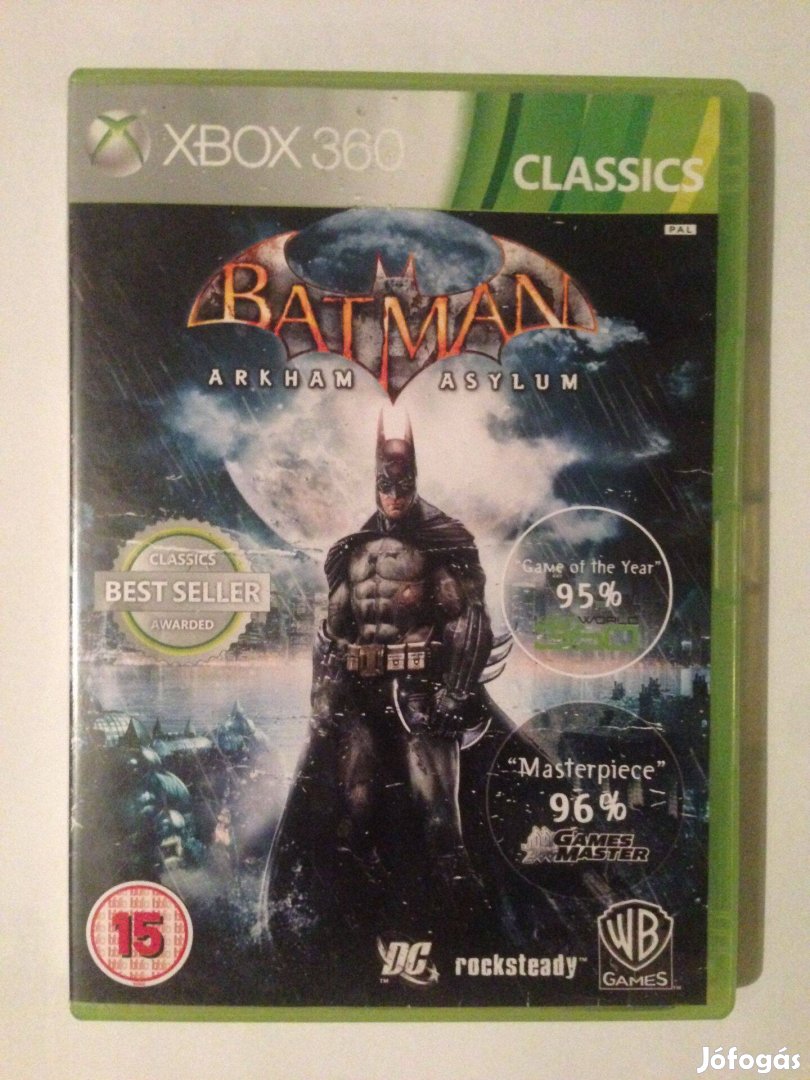 Batman Arkham Asylum eredeti xbox360 játék eladó-csere