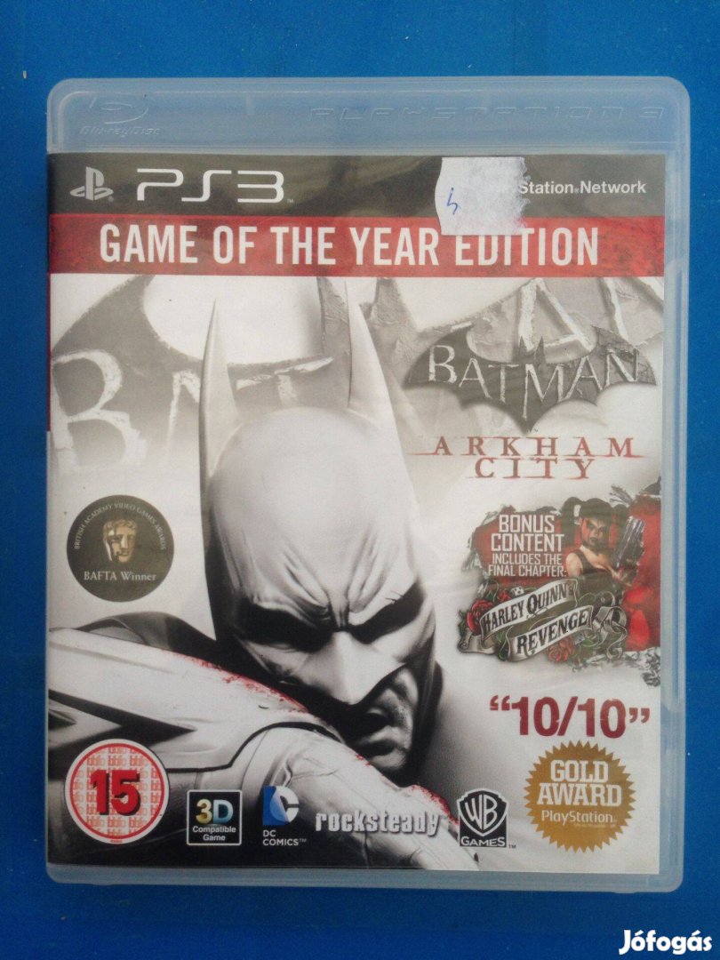 Batman Arkham City GOTY ps3 játék,eladó,csere is