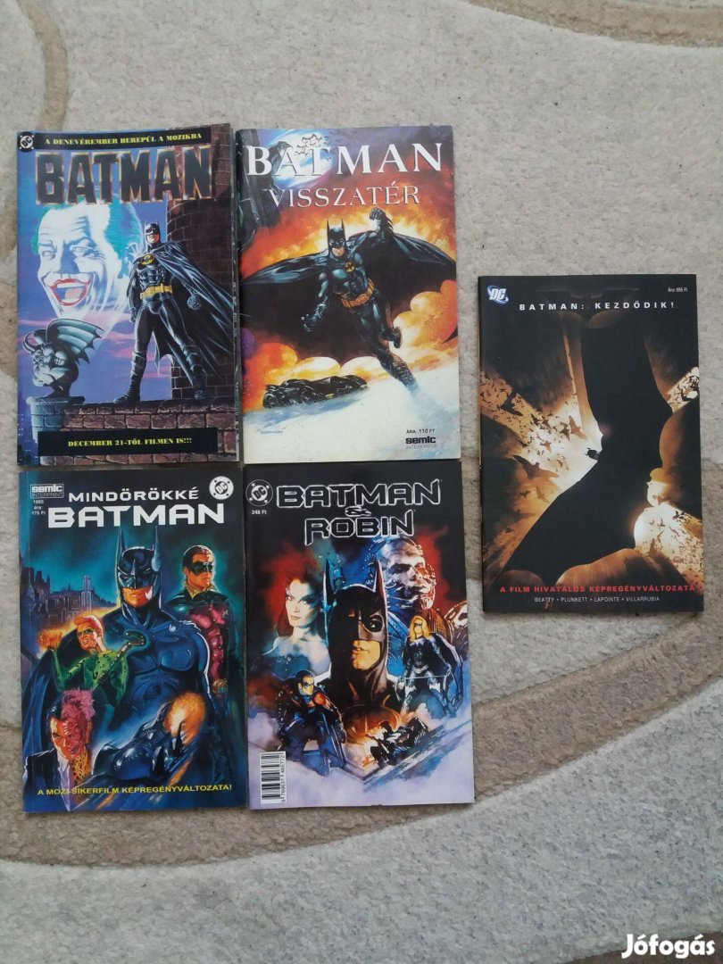 Batman+Batman visszatér+Mindörökké Batman+Batman&Robin+Batman:Kezdődik