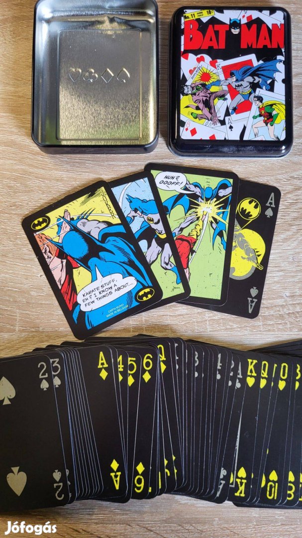 Batman Póker kártyák fém tároló dobozzal