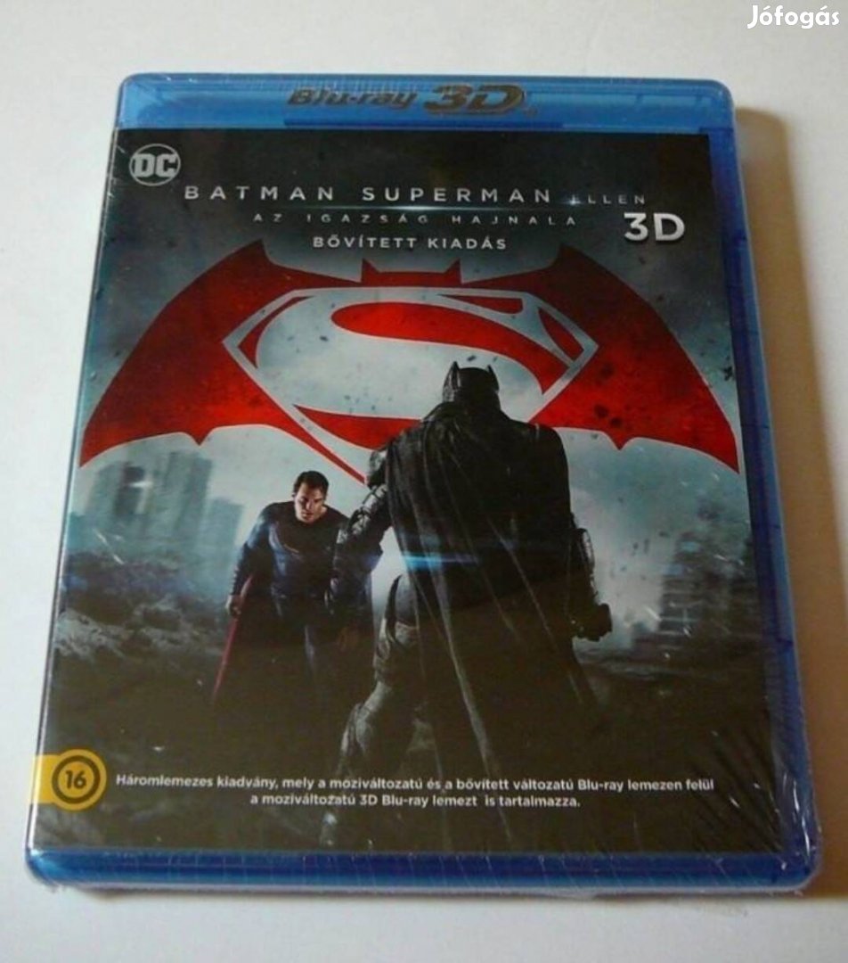 Batman Superman ellen Az igazság hajnala 3D+2D+2D Blu-ray Szinkronos!