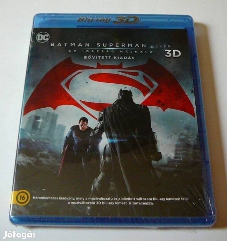 Batman Superman ellen Az igazság hajnala 3D+2D+2D Blu-ray Szinkronos!