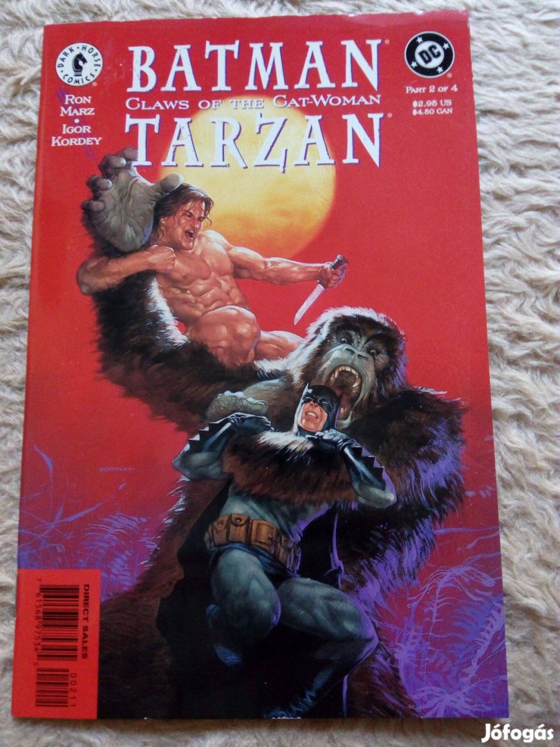 Batman/Tarzan: Claws of the Catwoman képregény 2. száma eladó!