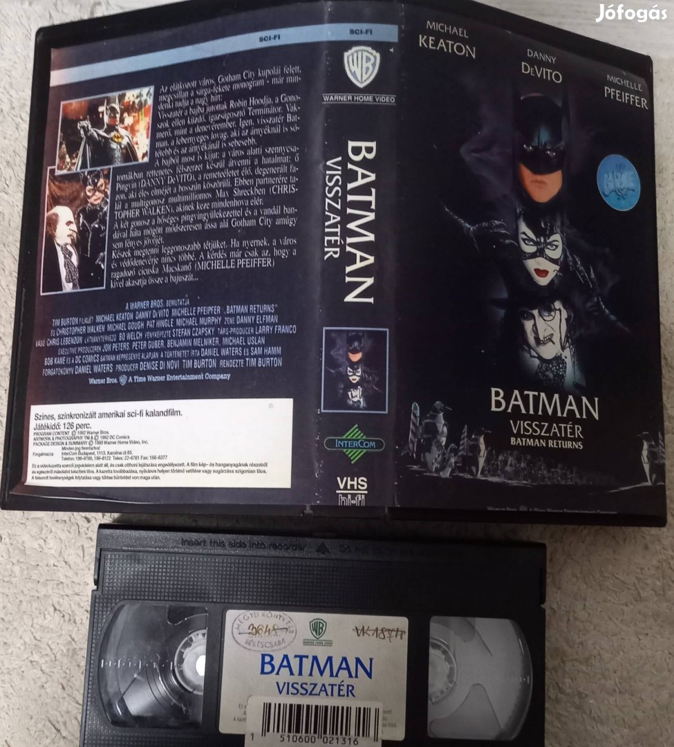 Batman visszatér - sci- fi vhs- Michael Keaton