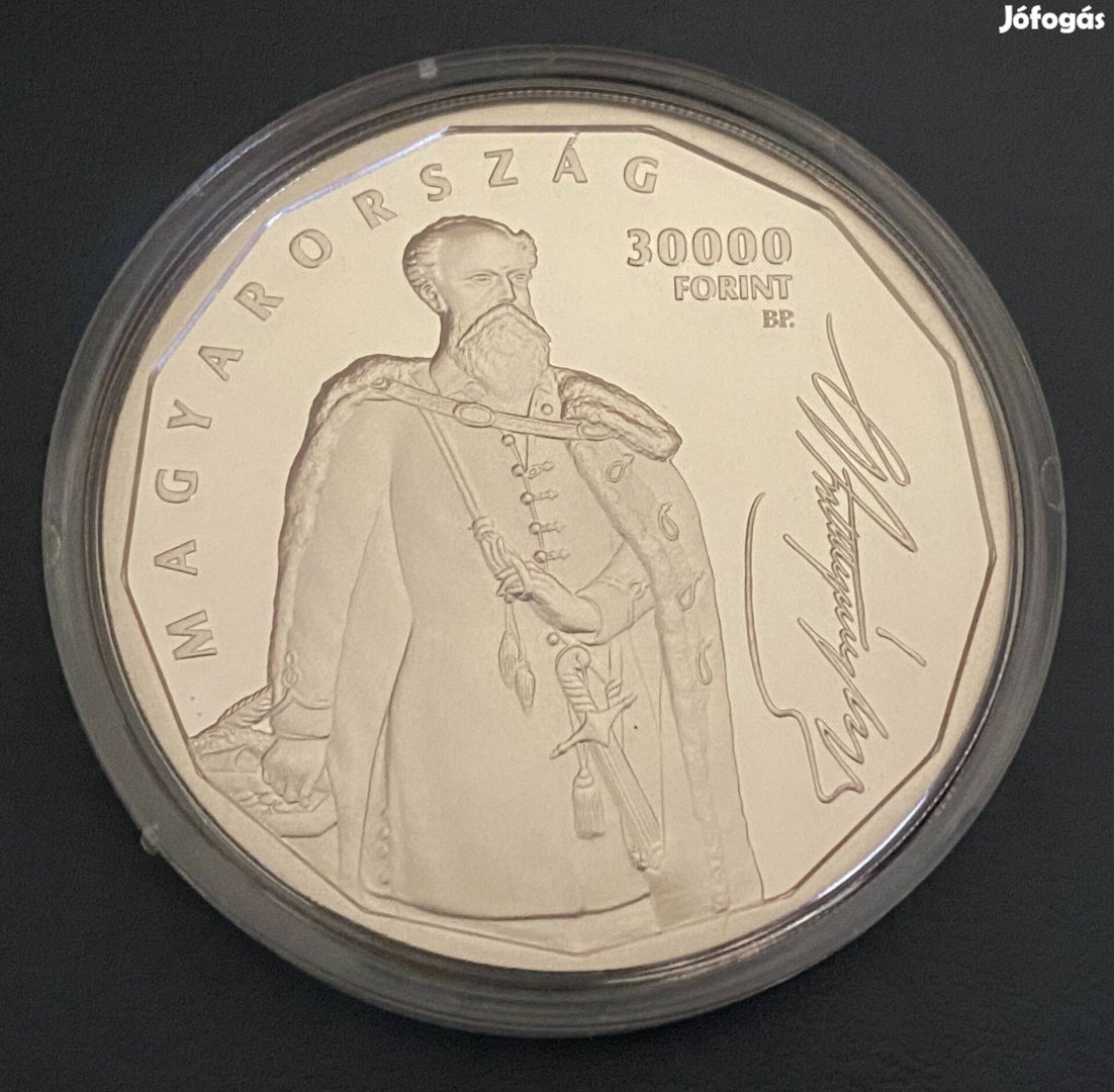 Batthyány Lajos 30000 forint PP ezüst emlékérme 2024 UNC