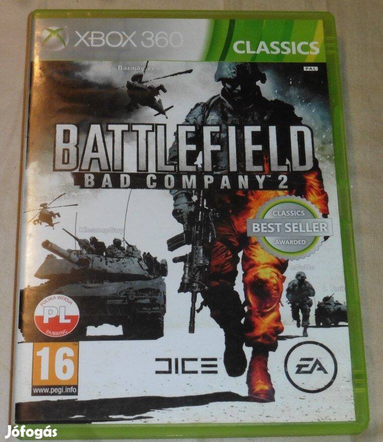 Battlefield Bad Company 2. Gyári Xbox 360, Xbox ONE, Series X Játék