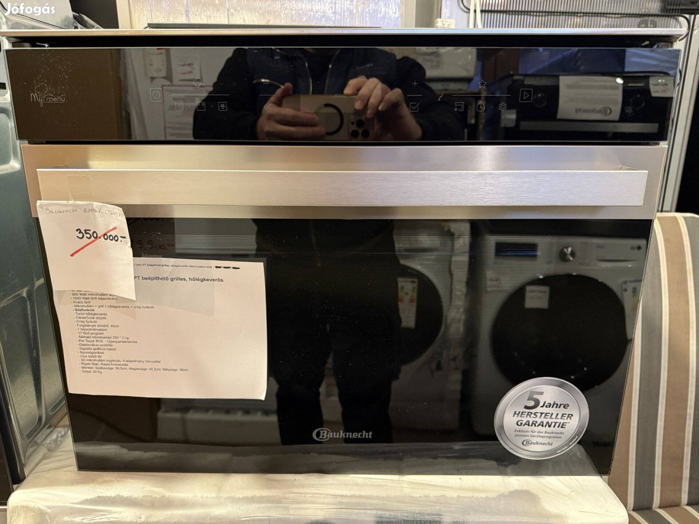 Bauknecht Empk7 CT645 PT beép.grilles,hőlégk.mikro350e.helye