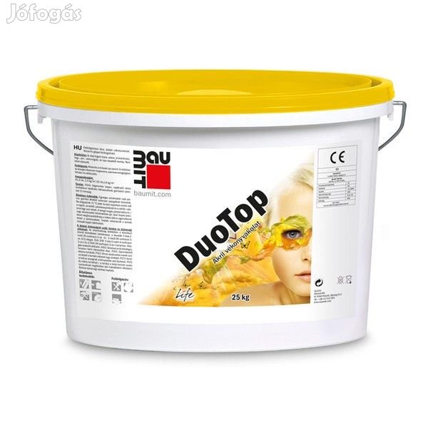 Baumit DuoTop vakolat  fehér színcsoport  K1,5, D2 25kg/vödör