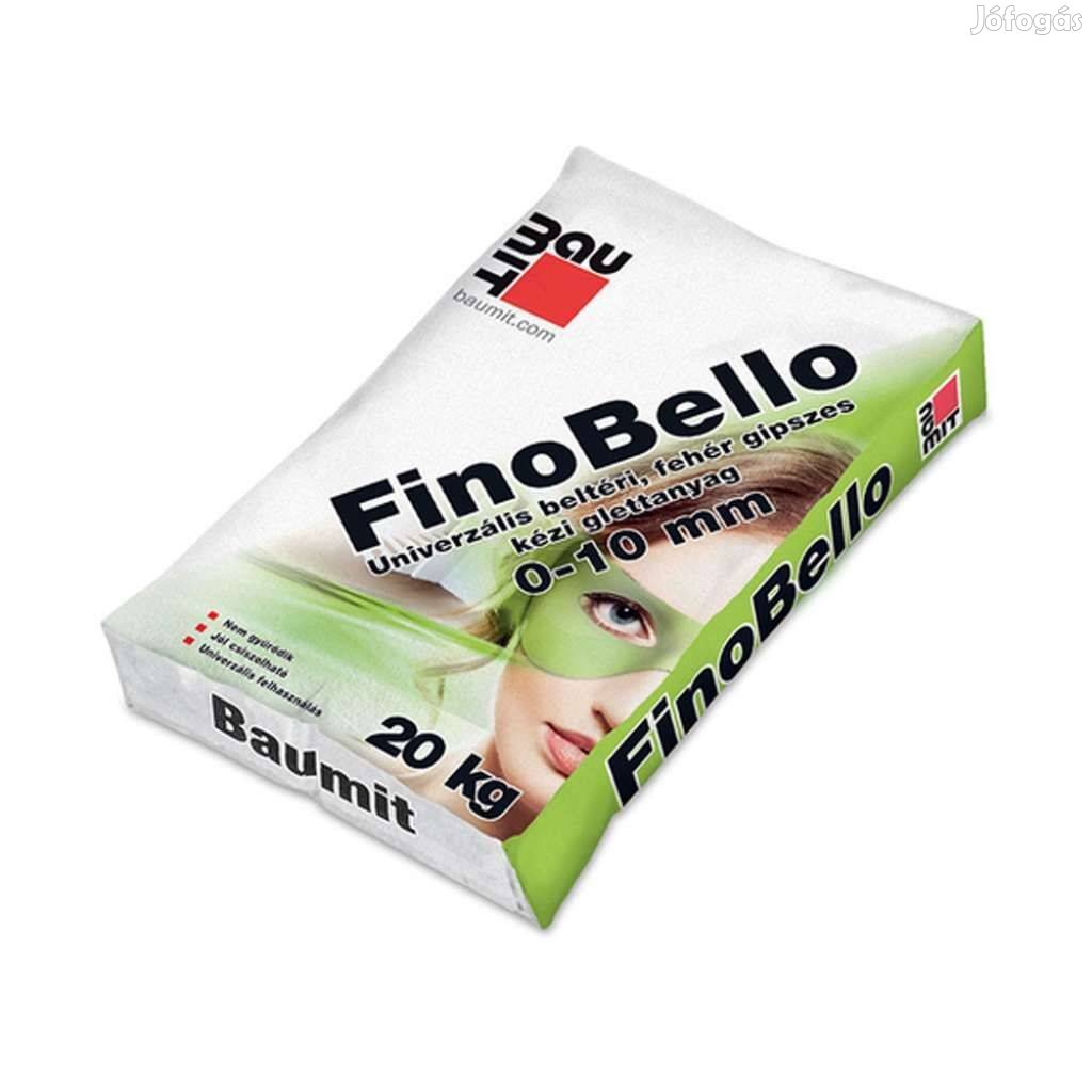 Baumit Finobello gipszes glettanyag (0-10 mm) 20 kg 6606 Ft/zsák