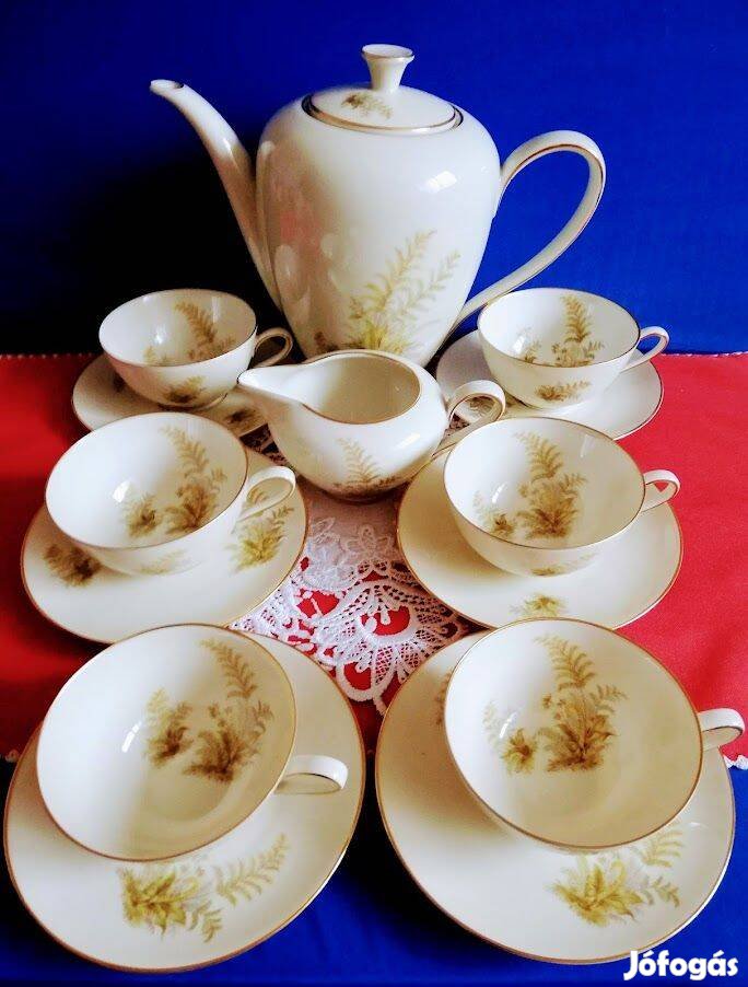 Bavaria Német kávéskészlet finom vékony porcelán