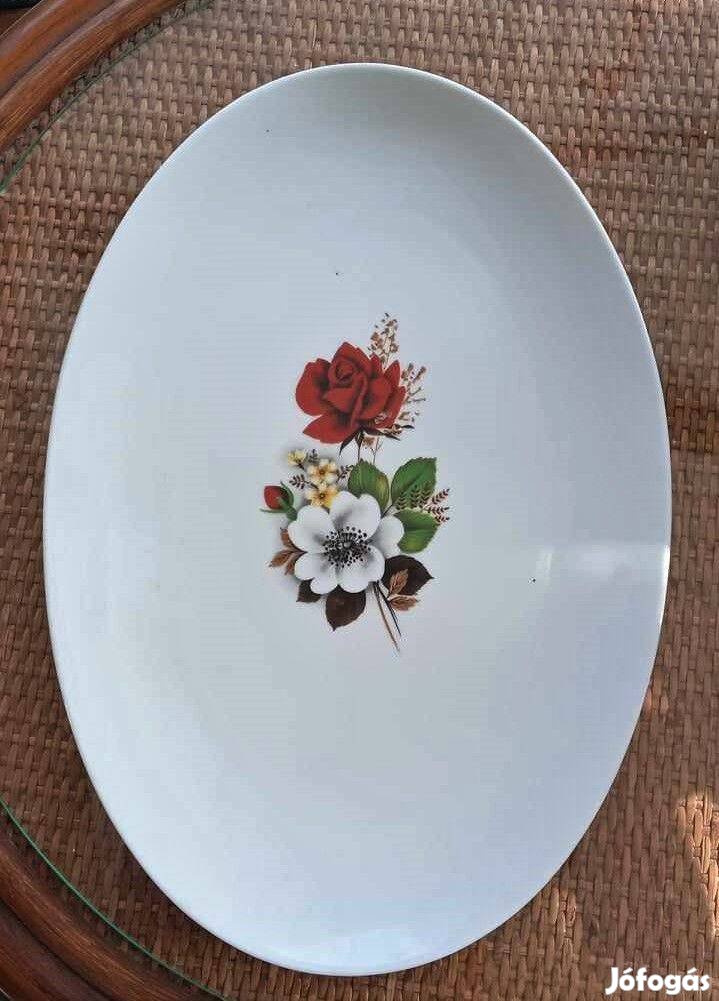 Bavaria gyönyörű, elegáns rózsás porcelán kínálótál