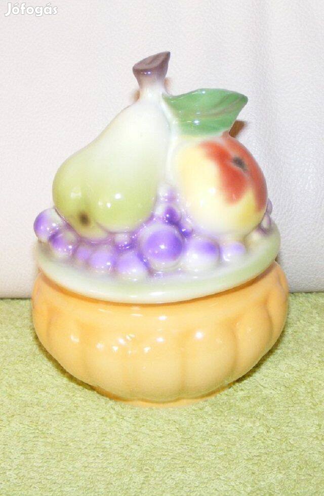 Bavaria gyümölcsös cukortartó porcelán