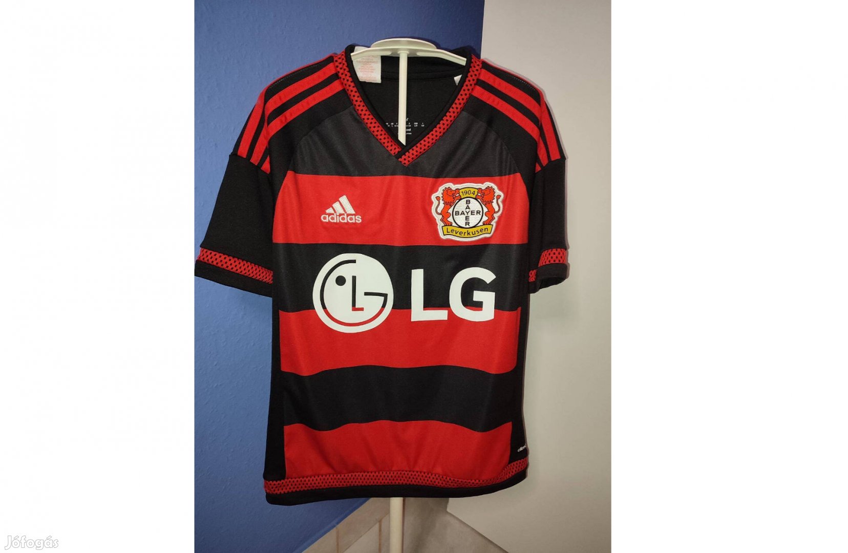 Bayer Leverkusen eredeti adidas gyerek mez (L, 164)