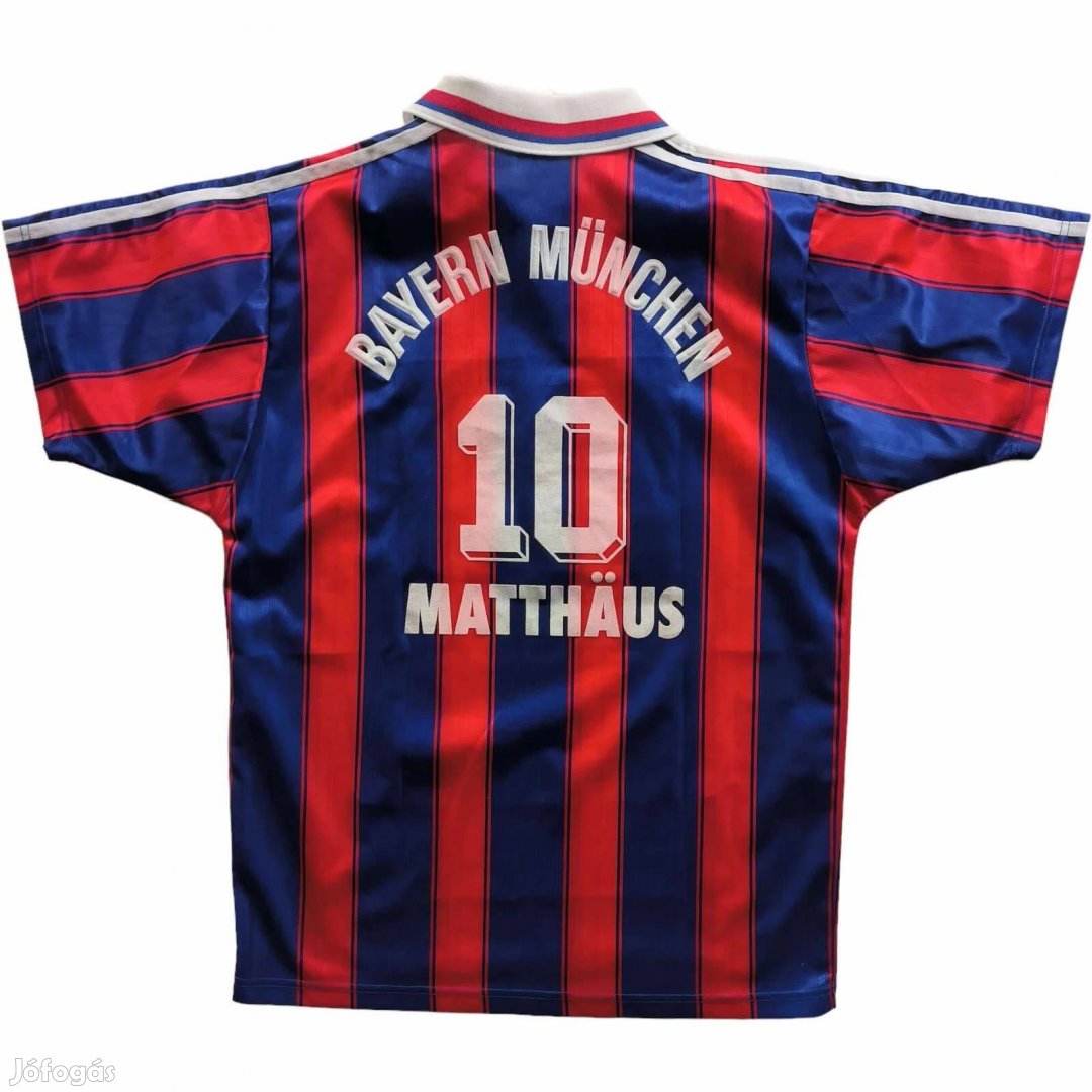 Bayern München 1995-97 Adidas hazai Lothar Matthaus foci mez S-es