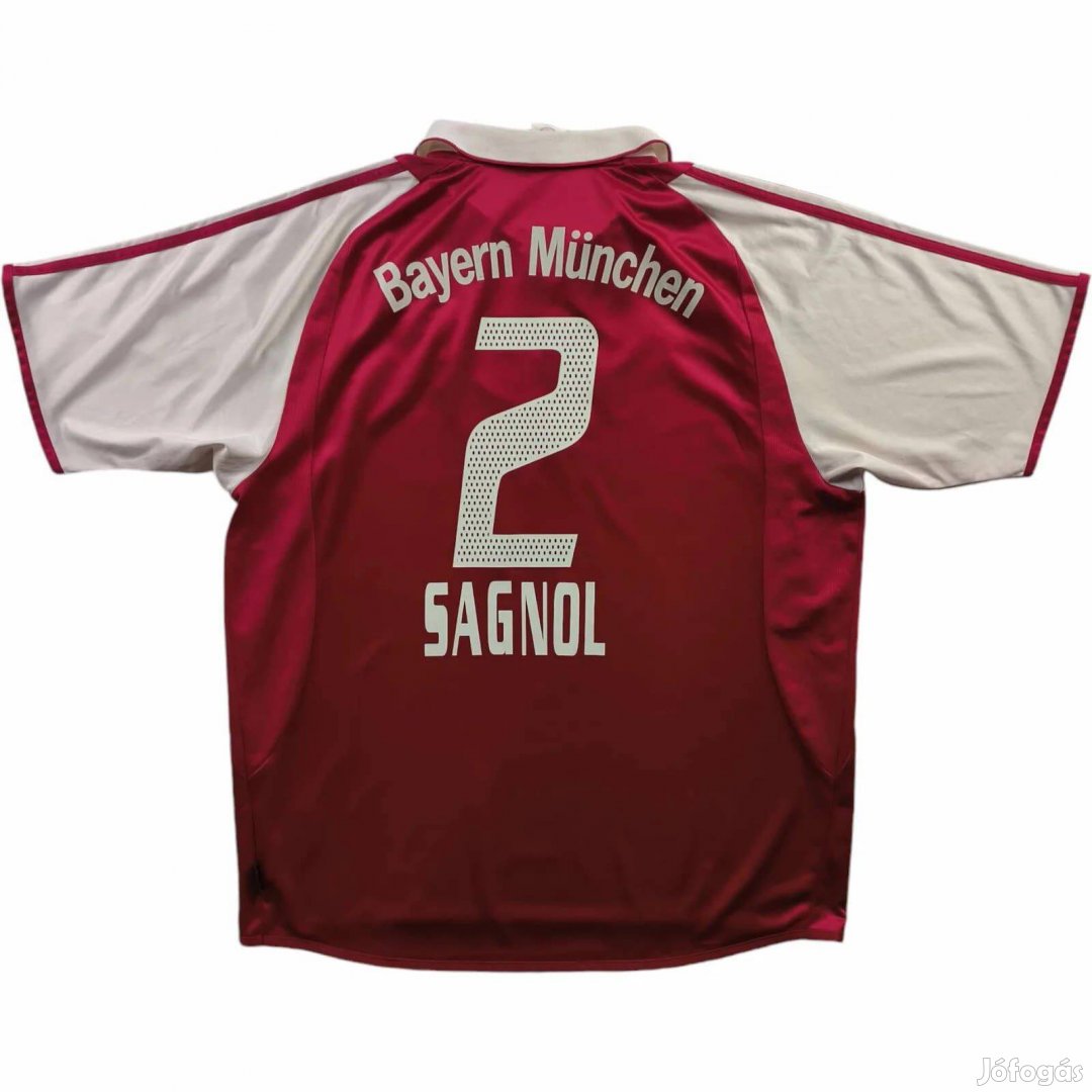 Bayern München 2003-04 Adidas hazai Willy Sagnol foci mez XL-es