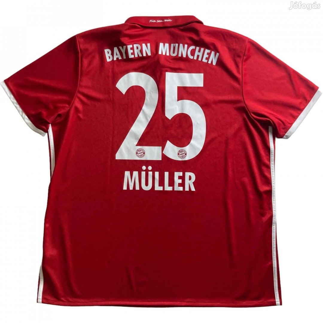 Bayern München 2016-17 Adidas hazai Thomas Müller foci mez XXL-es