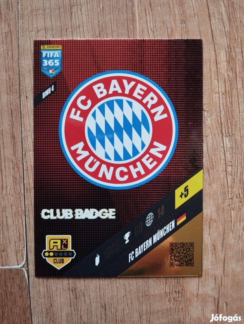 Bayern München FIFA 365 2024 Club Badge Címer Logo focis kártya