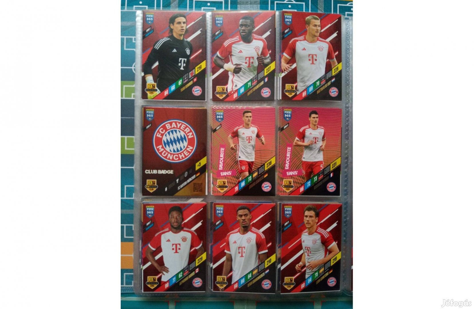 Bayern München Teljes sor Panini Fifa 365 2024 focis kártya