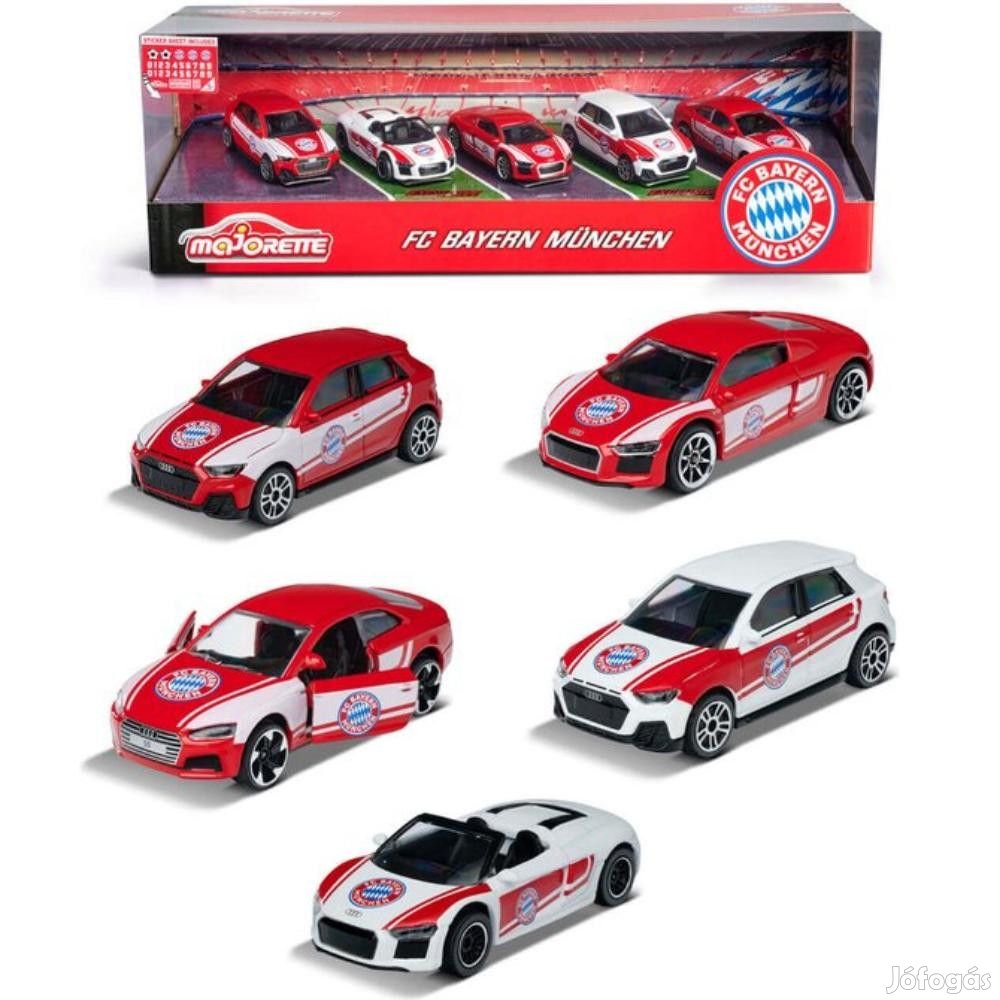 Bayern München játék kisautó 5 db-os Majorette