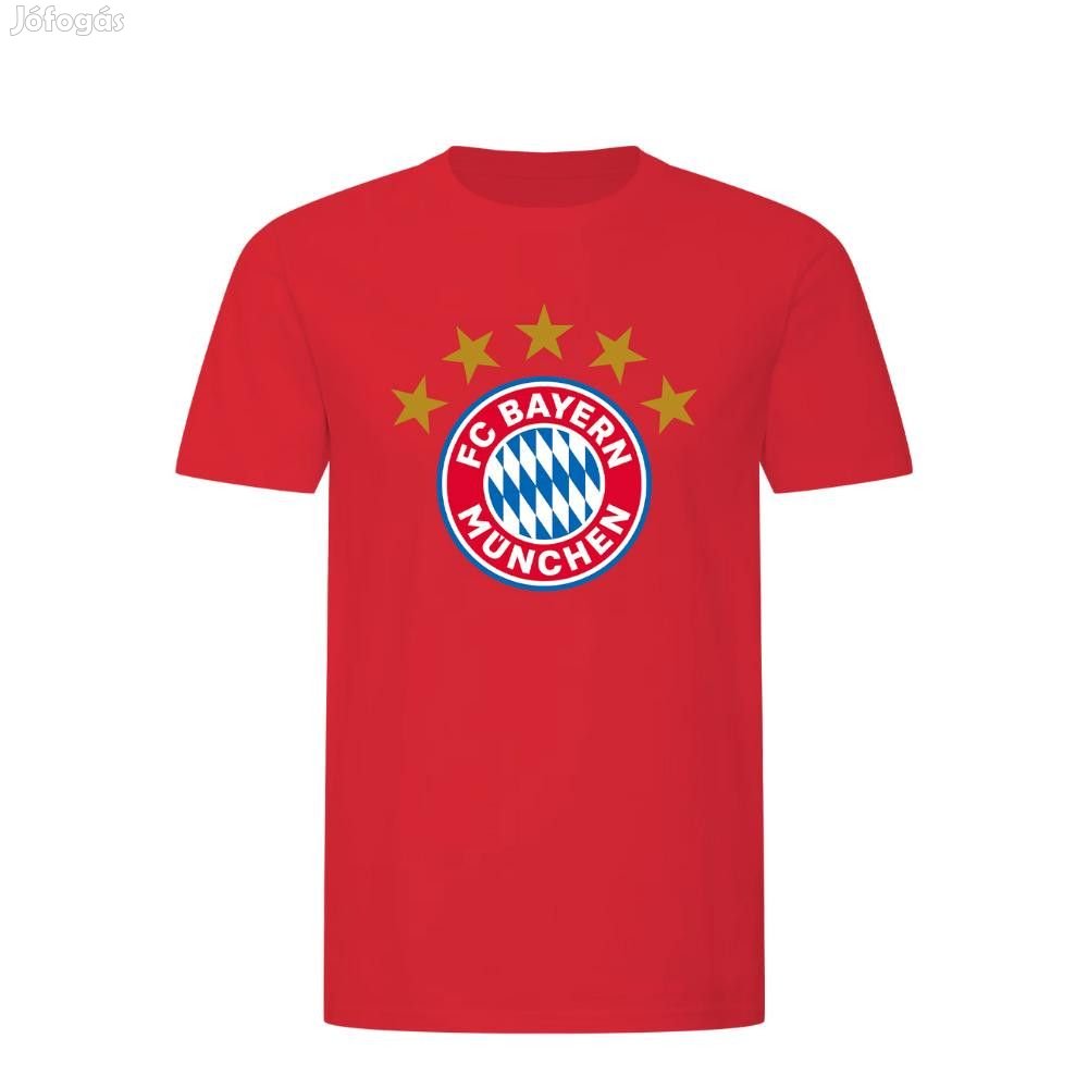 Bayern München póló 5 csillag gyerek piros