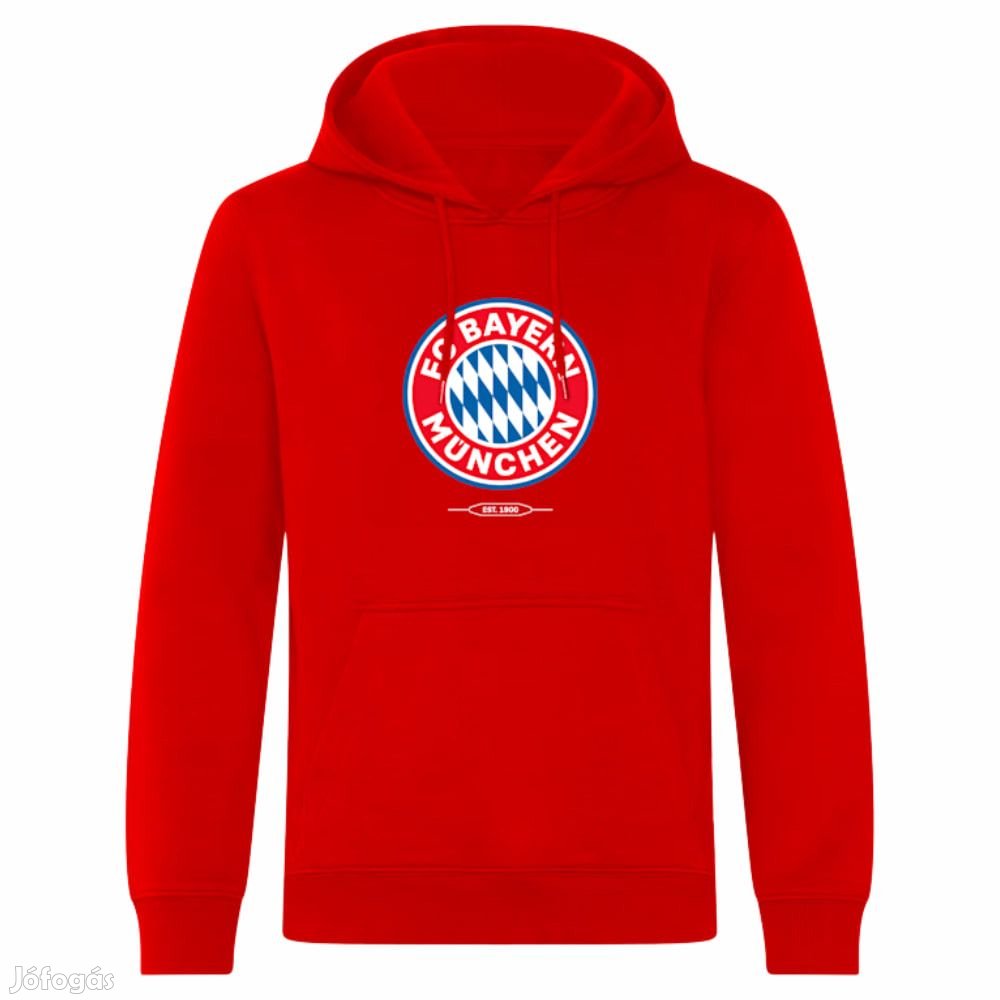 Bayern München pulóver kapucnis felnőtt piros