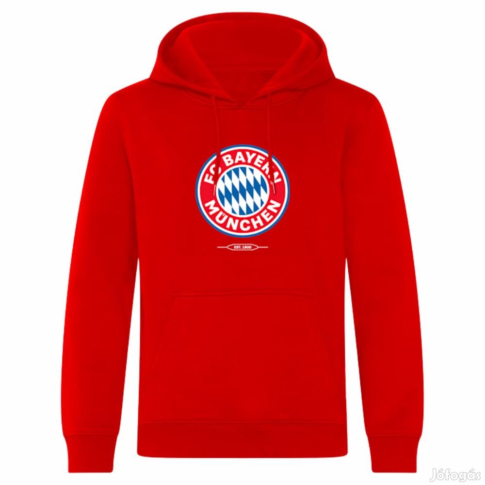 Bayern München pulóver kapucnis felnőtt piros