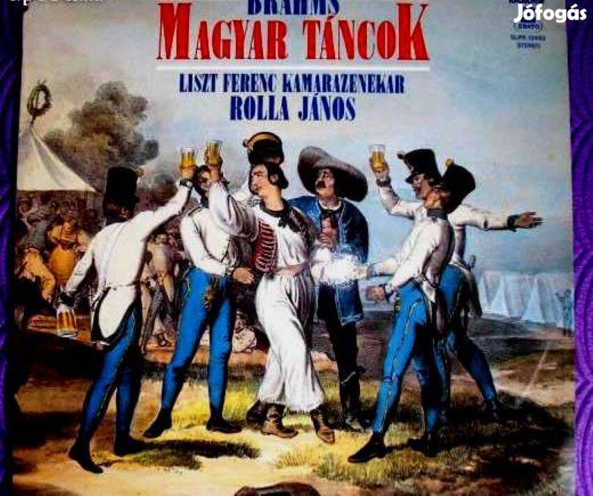 Bbakelit lemez Brahms Magyar táncok-lásd a tartalomjegyzéket
