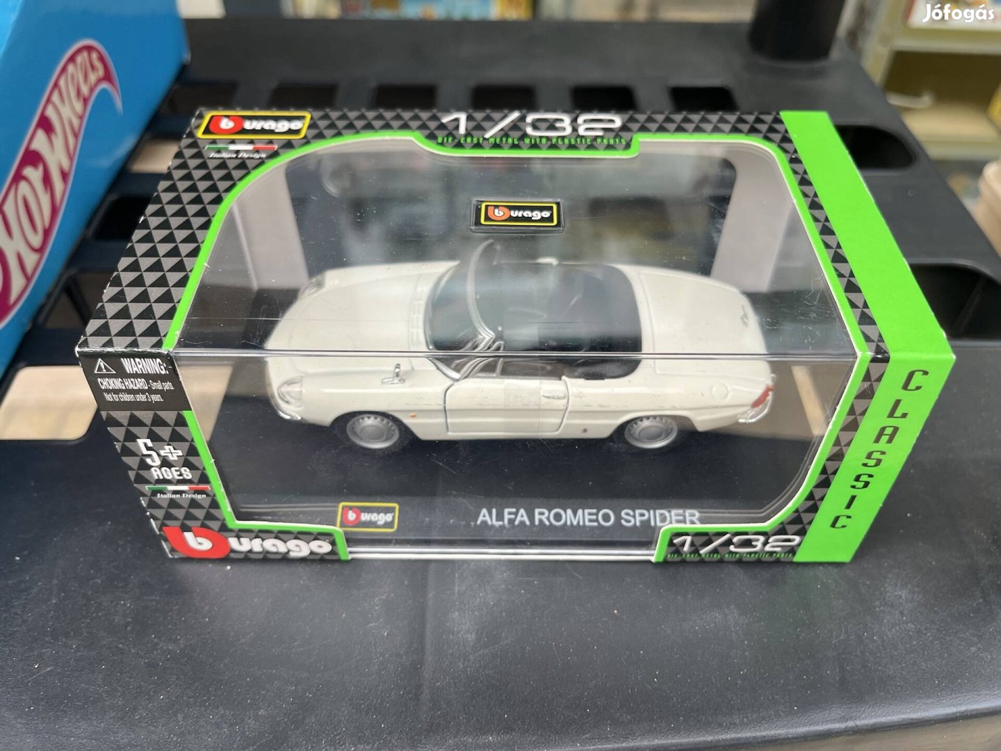 Bburago Alfa Romeo Spider fehér 1/32 Új