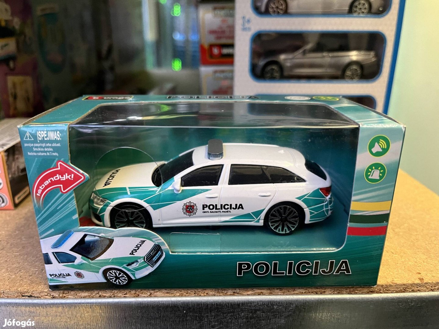 Bburago Audi A6 Avant Litvánia rendőrség 1/43 Új