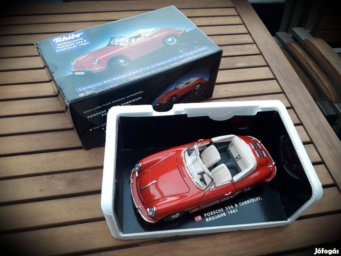 Bburago Burago Porsche 356B Cabriolet 1961 1/18 modell